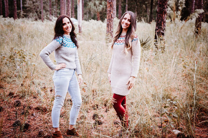 CROCHET PATTERN + VIDEO Arizona Fair Isle Crochet Sweater Dress, xs-5x sizes, Pullover Crochet Colorwork Pattern, Video Tutorial Incl.