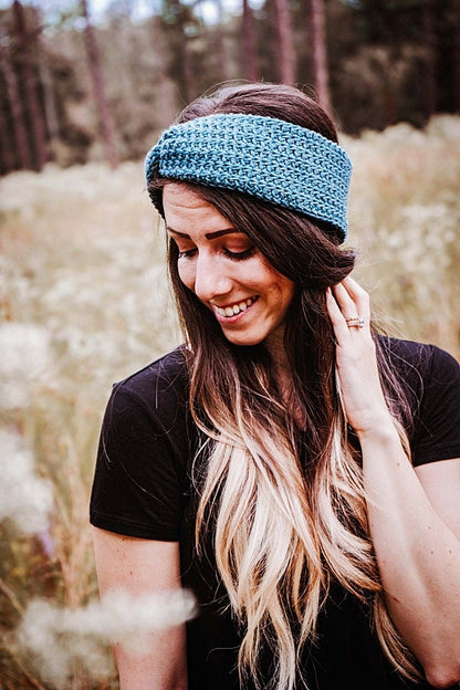 CROCHET PATTERN + VIDEO Easy Crochet Headband Earwarmer Pattern Easy Adjustable Sizing With Video Tutorial Headband Pattern Crochet Pattern