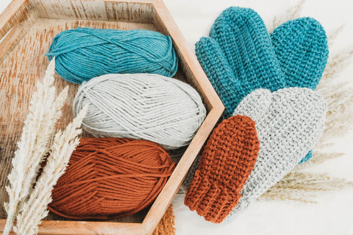 CROCHET PATTERN + VIDEO How to Crochet Mittens, Baby-Adult Crochet Pattern, Winter Glove Mitten Accessories, Beginner Crochet