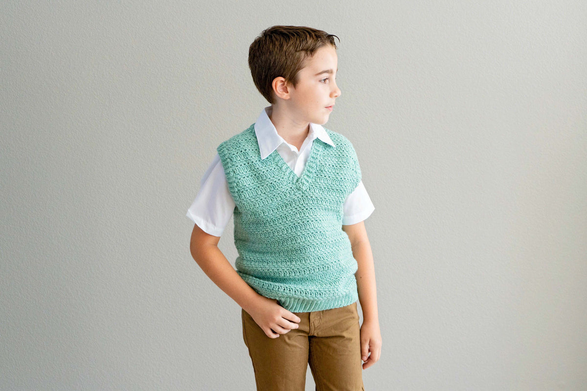 CROCHET PATTERN + VIDEO Heatherly Crochet Vest Instant Download Pdf Pattern, Child- Adult sizes, Crochet Pattern