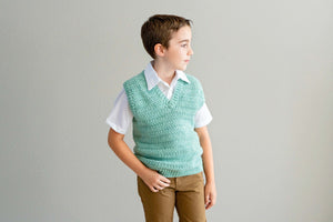 CROCHET PATTERN + VIDEO Heatherly Crochet Vest Instant Download Pdf Pattern, Child- Adult sizes, Crochet Pattern
