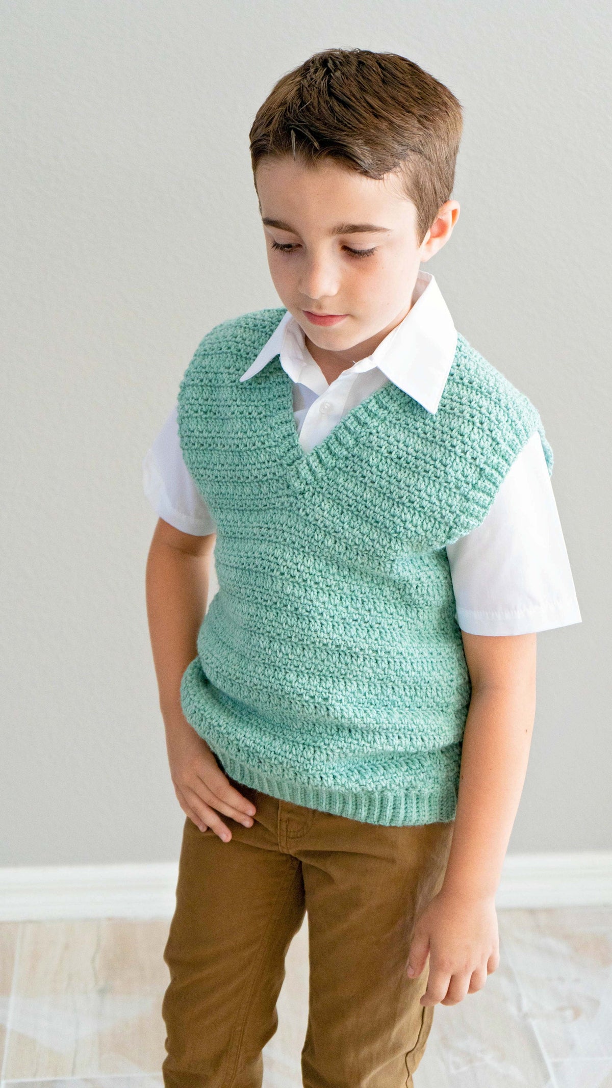 CROCHET PATTERN + VIDEO Heatherly Crochet Vest Instant Download Pdf Pattern, Child- Adult sizes, Crochet Pattern