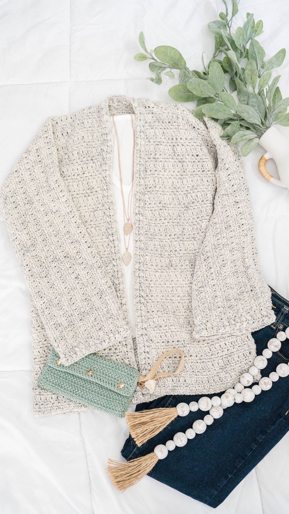 CROCHET PATTERN + VIDEO Get Comfy Cardigan Crochet Pattern, xs-5x sizes, Cardigan Crochet Pattern, Video Tutorial Incl. Crop or Long Cardi.