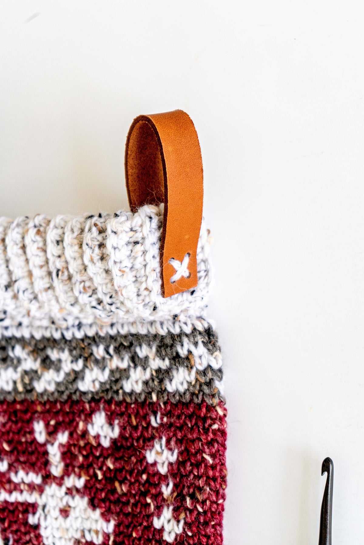 CROCHET PATTERN + VIDEO Prancing Deer Crochet Stocking Pattern Plus Charts. Christmas Stocking Holiday Crochet Decor