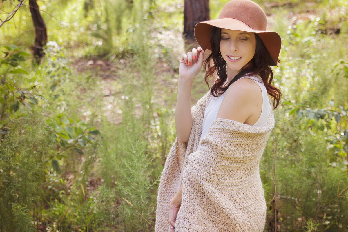 CROCHET PATTERN Chardonnay Poncho Wrap Crochet Pattern Instant Download, One Size Easy Crochet Shawl Pattern Wrap Pattern One Piece