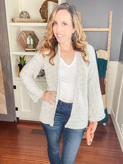 CROCHET PATTERN + VIDEO Get Comfy Cardigan Crochet Pattern, xs-5x sizes, Cardigan Crochet Pattern, Video Tutorial Incl. Crop or Long Cardi.