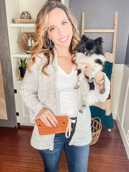 CROCHET PATTERN + VIDEO Get Comfy Cardigan Crochet Pattern, xs-5x sizes, Cardigan Crochet Pattern, Video Tutorial Incl. Crop or Long Cardi.