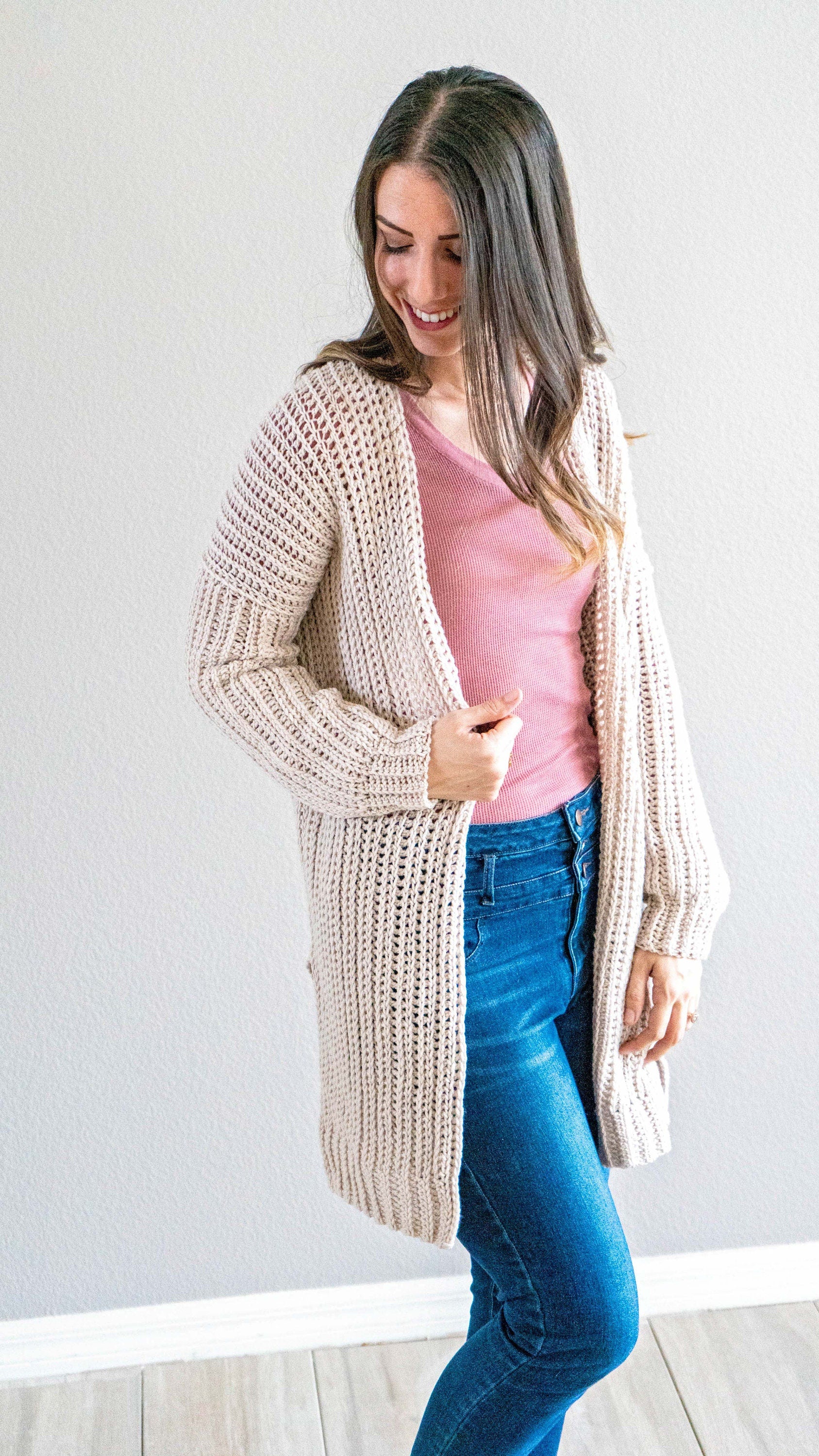 CROCHET PATTERN + VIDEO Campside Crochet Cardigan Instant Download Pdf Pattern, Size Inclusive Crochet Pattern, Fall & Winter Wear Fashion