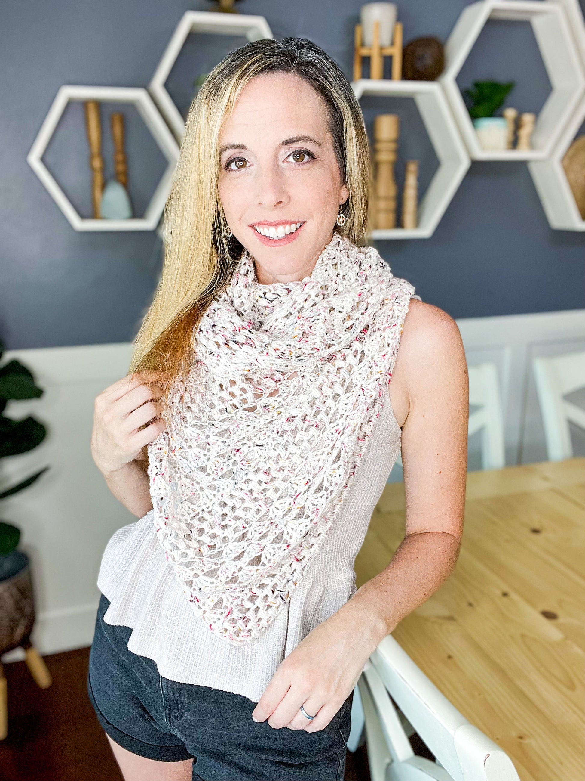 CROCHET PATTERN It's a Wrap Shawl Crochet Easy Pattern, Women's Accessory, Easy to Follow Pattern with Chart