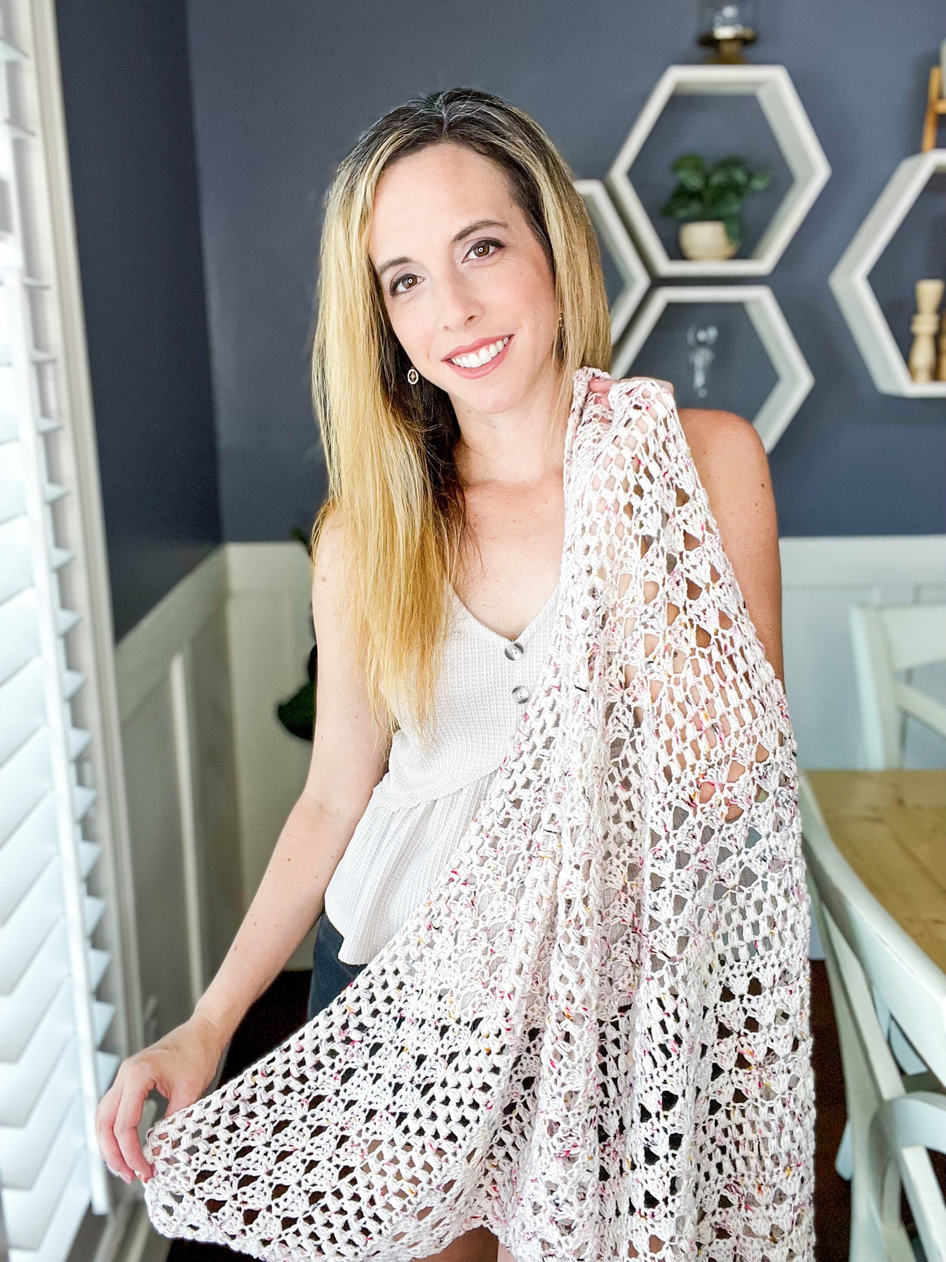 CROCHET PATTERN It's a Wrap Shawl Crochet Easy Pattern, Women's Accessory, Easy to Follow Pattern with Chart