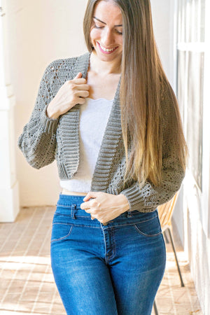 CROCHET PATTERN + VIDEO Diamond Crochet Cardigan, xs to 5x sizes, Open Front Cardigan, Crocheted Flat, Video Tutorial & Charts