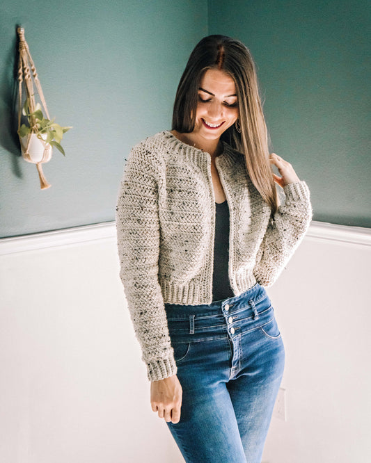 CROCHET PATTERN + VIDEO Cascade Adult Crochet Cardigan, Size Inclusive xs to 5X, Fall & Winter Fashion Wear, Hooded and Pocket Options