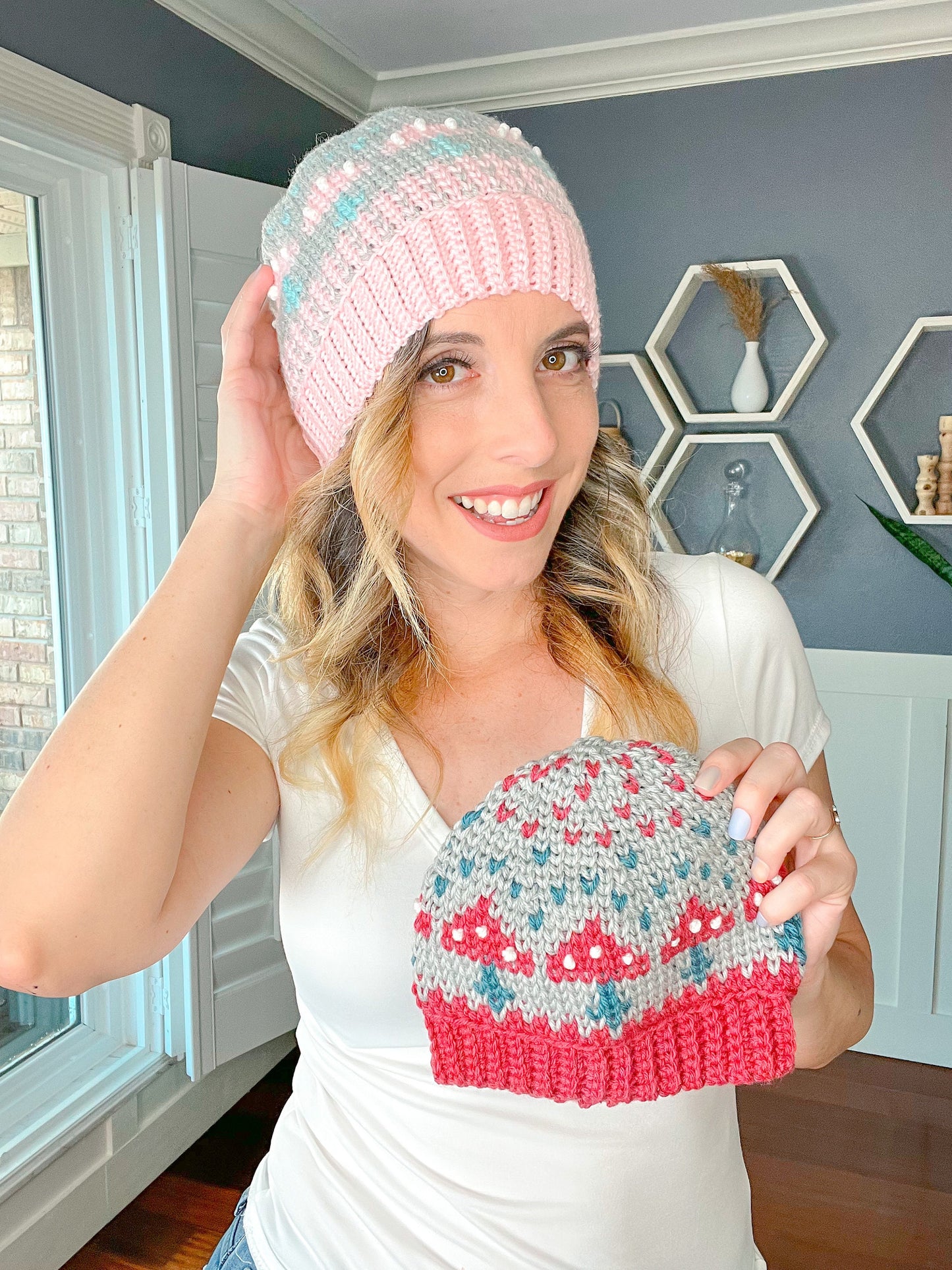 CROCHET PATTERN + VIDEO How To Crochet An Amanita Mushroom Hat Crochet Pattern, Crochet Beanie Sizes Baby to Adult