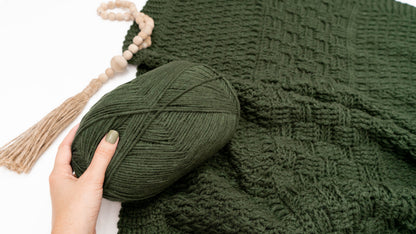 CROCHET PATTERN + VIDEO Totally Textured Crochet Blanket Pattern, Instant Pdf Download, 16 Size Options with Video Tutorial