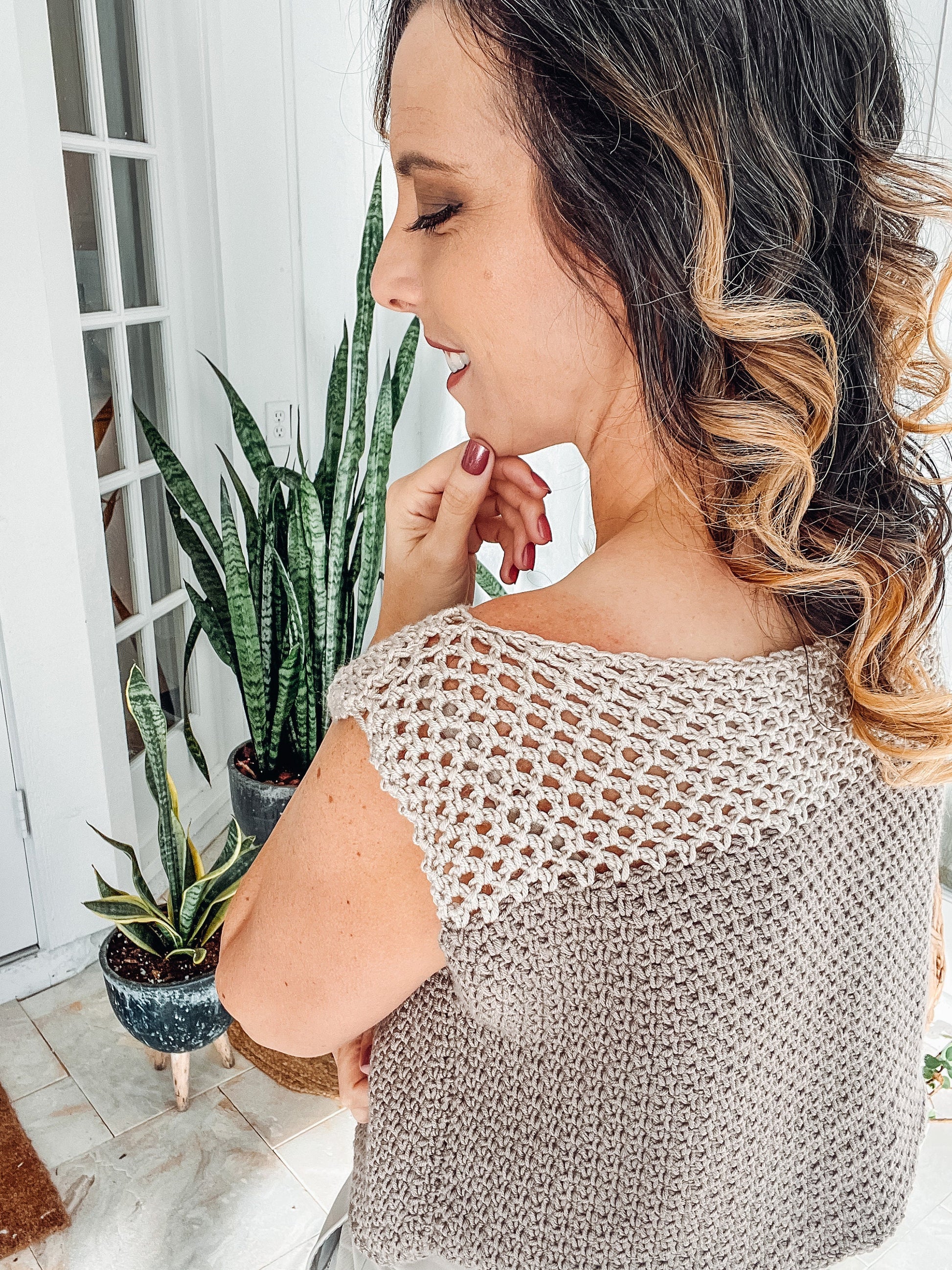 CROCHET PATTERN + VIDEO Summer Beginner Crochet Tank Top Pattern, Instant Download Pdf, Size small-3x, Spring & Summer Womens