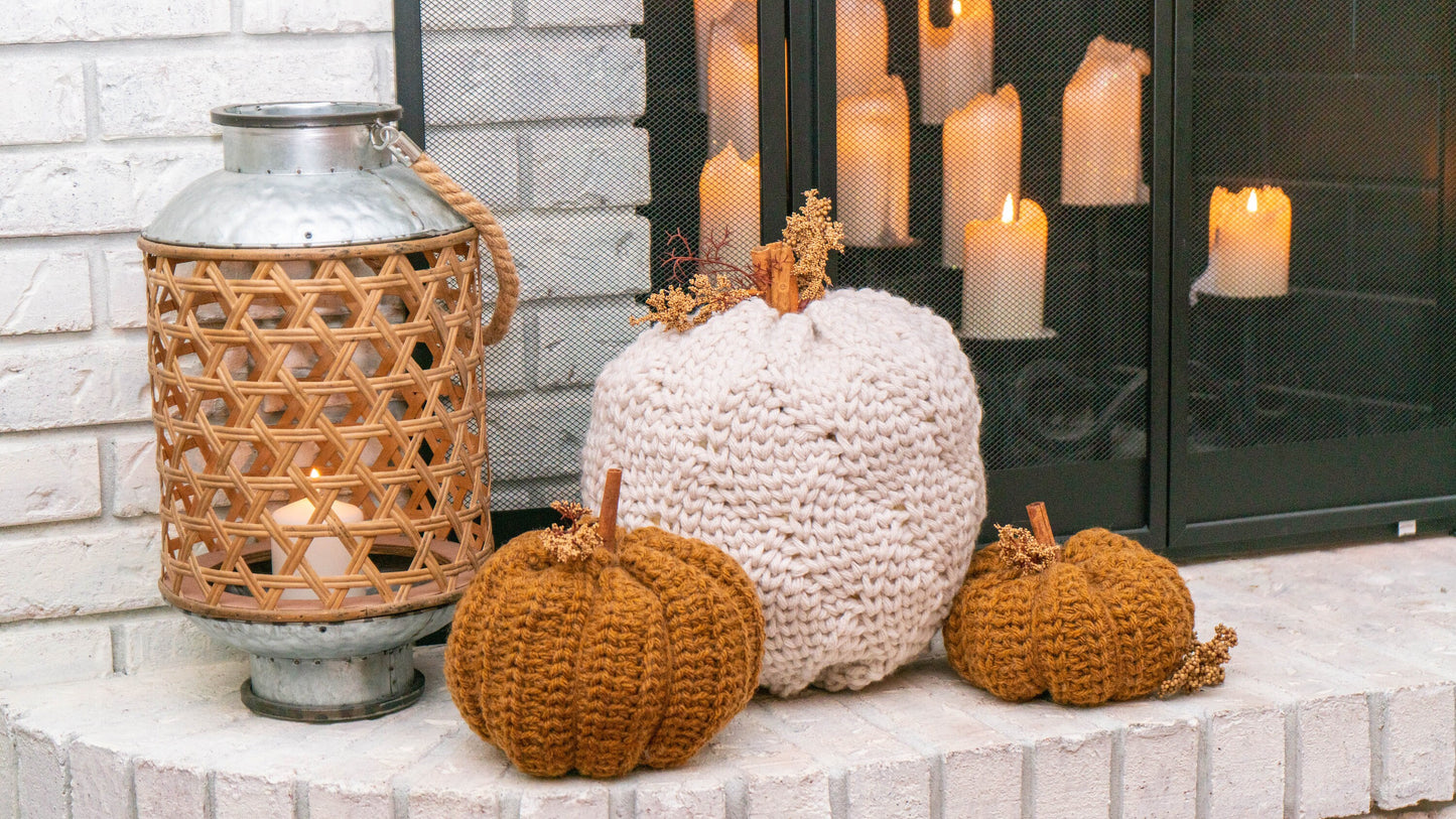CROCHET PATTERN Cinderella's Crochet Pumpkin Home Decor Fall Pillow