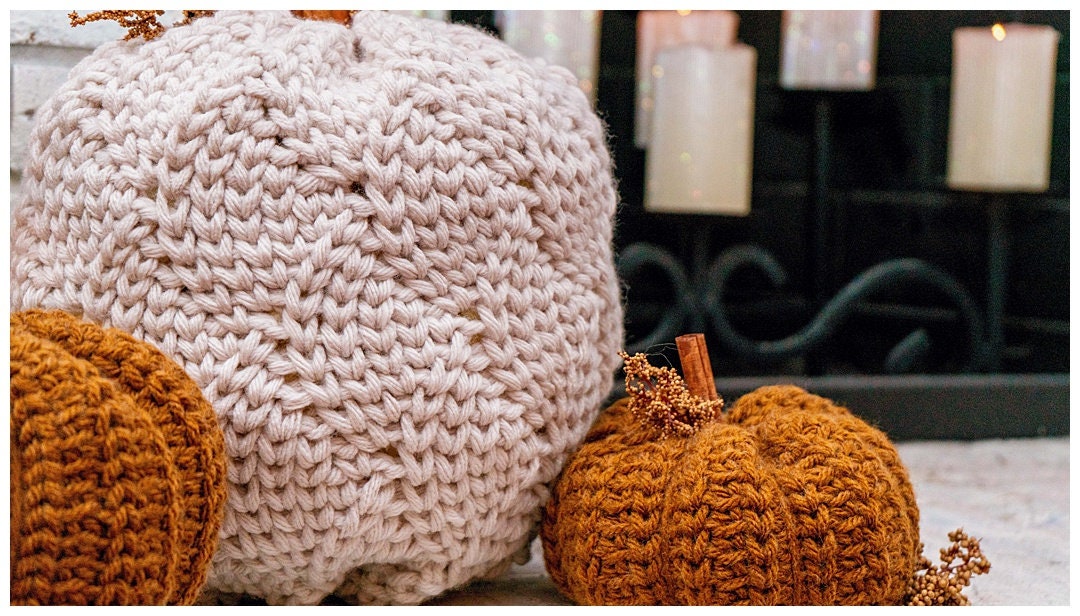 CROCHET PATTERN Cinderella's Crochet Pumpkin Home Decor Fall Pillow