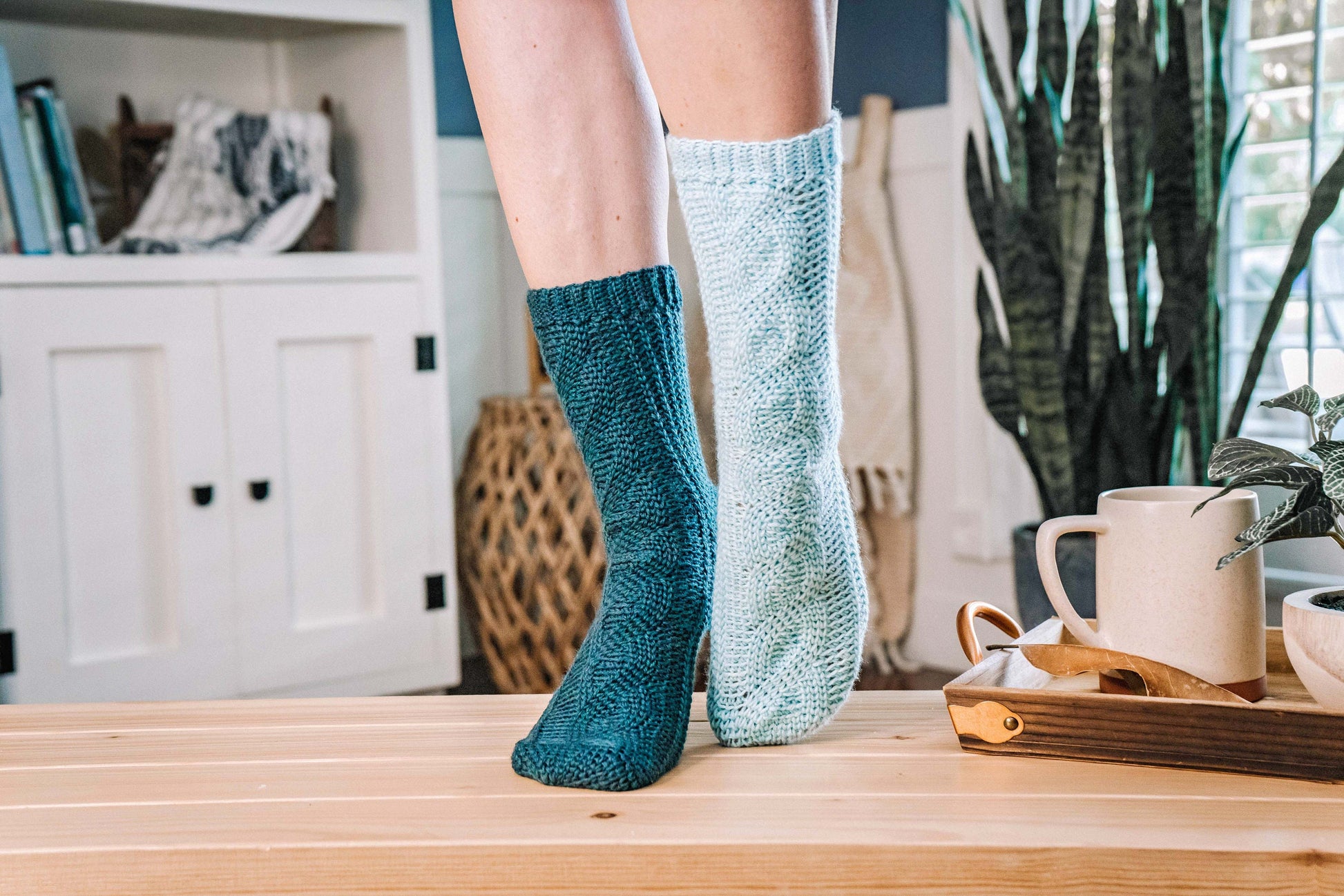 CROCHET PATTERN + VIDEO All Cabled Up In Sunshine Crochet Socks Pattern + Video Tutorial. Learn knit-look Magical Crochet Stitches.