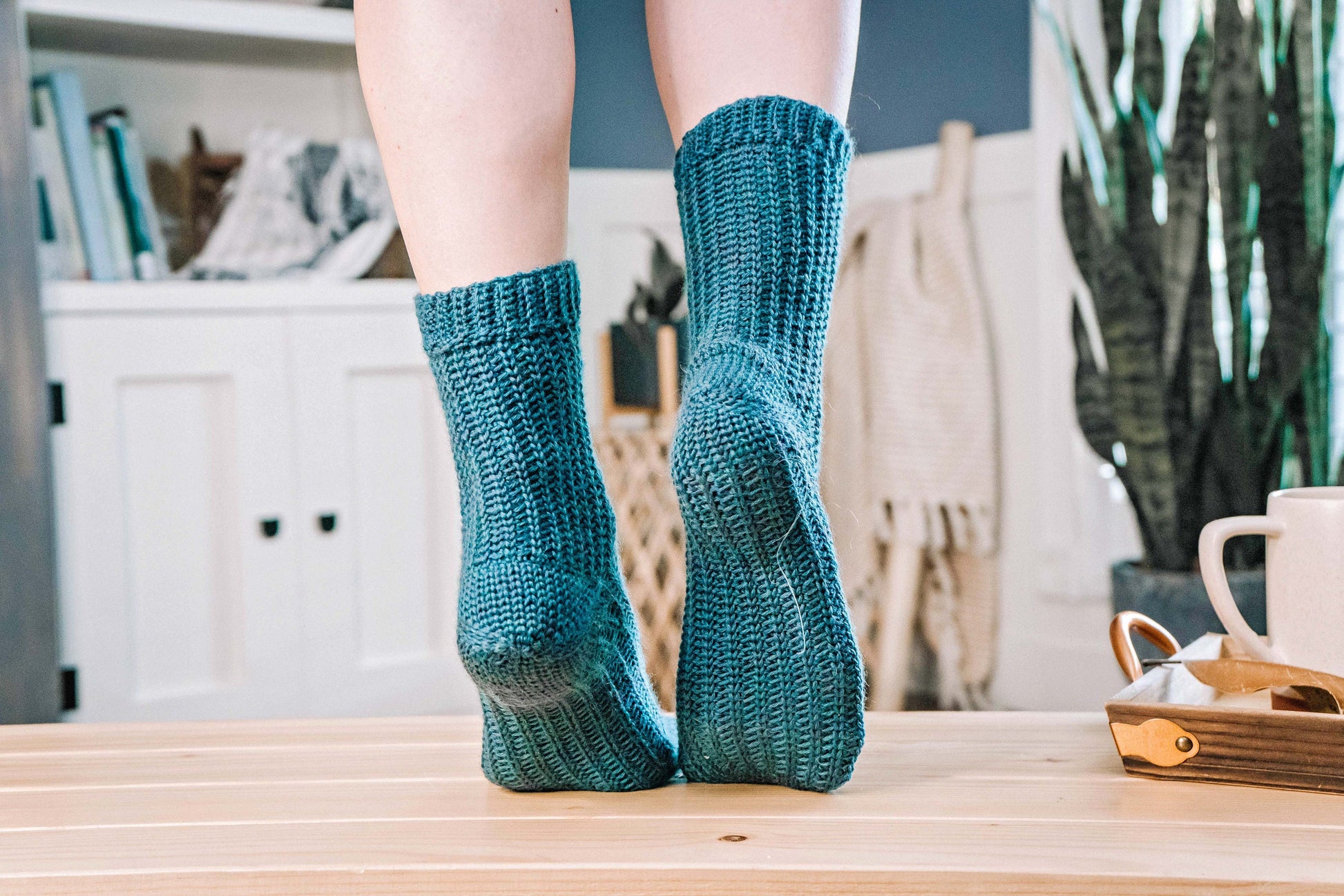 CROCHET PATTERN + VIDEO All Cabled Up In Sunshine Crochet Socks Pattern + Video Tutorial. Learn knit-look Magical Crochet Stitches.
