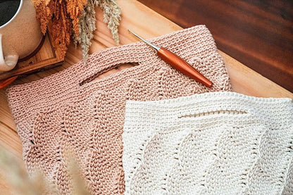 CROCHET PATTERN + VIDEO Journey Under The Sea Crochet Bag Pattern + Video Tutorial. Learn Magical Crochet Knit-Look Stitches