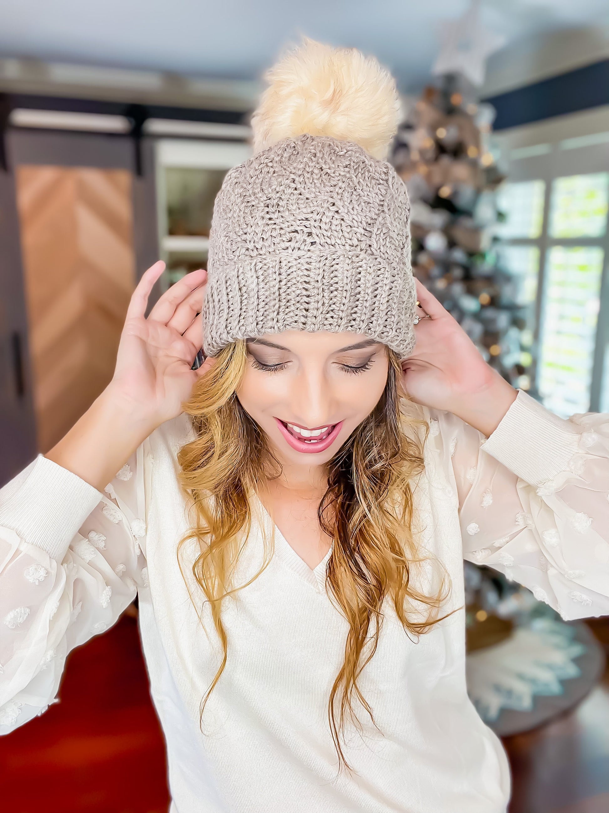 CROCHET PATTERN + VIDEO Enchanted Magical Stitches Crochet Hat Pattern + Video Tutorial, Instant Pdf Download, knit-look crochet stitches.