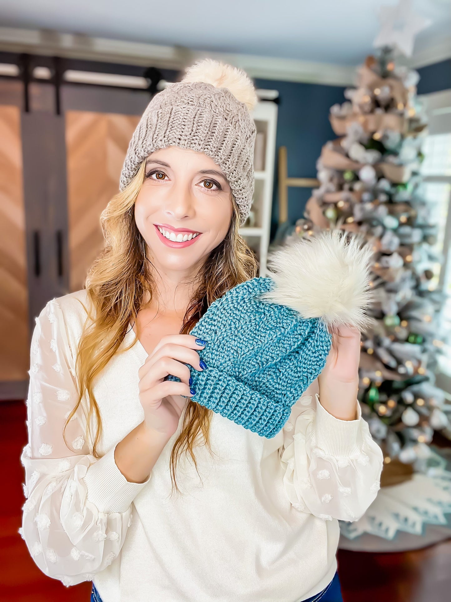 CROCHET PATTERN + VIDEO Enchanted Magical Stitches Crochet Hat Pattern + Video Tutorial, Instant Pdf Download, knit-look crochet stitches.