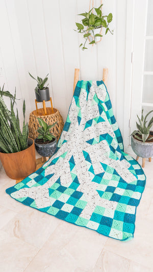CROCHET PATTERN + VIDEO Create Your Holiday Style Crochet Course, Stocking Charts, Blanket Chart, Crochet Christmas Home Decor
