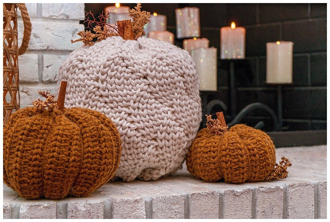 CROCHET PATTERN Cinderella's Crochet Pumpkin Home Decor Fall Pillow