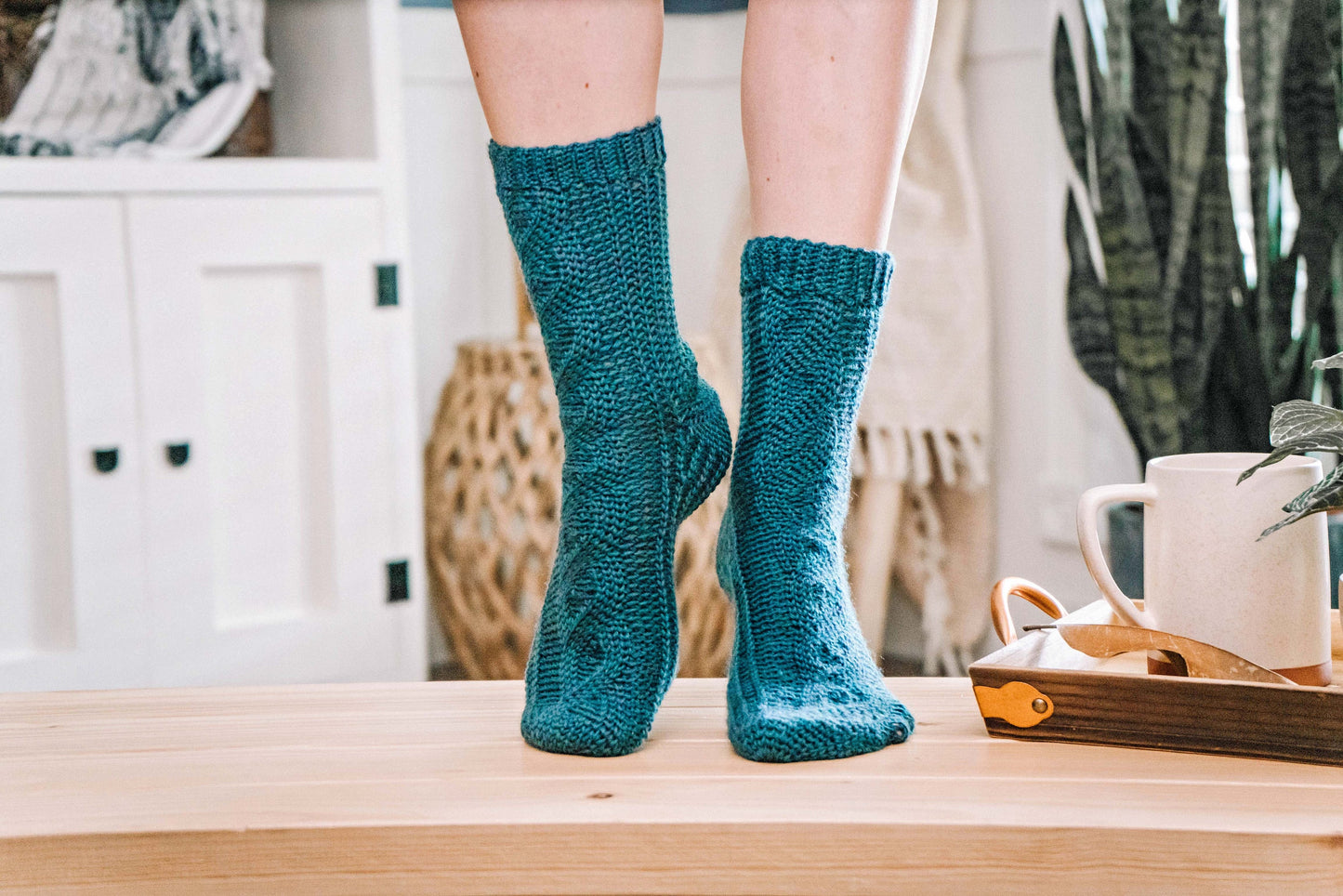 CROCHET PATTERN + VIDEO All Cabled Up In Sunshine Crochet Socks Pattern + Video Tutorial. Learn knit-look Magical Crochet Stitches.
