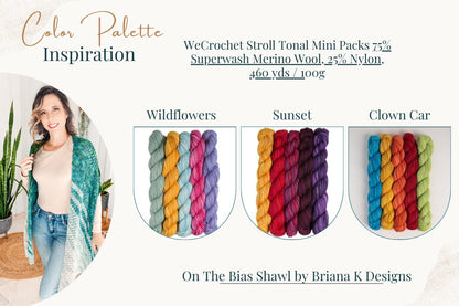 CROCHET PATTERN + VIDEO On The Bias Suzette Shawl - Crochet Pattern Instant Download, One Size Easy Crochet Shawl Pattern Video Tutorial!