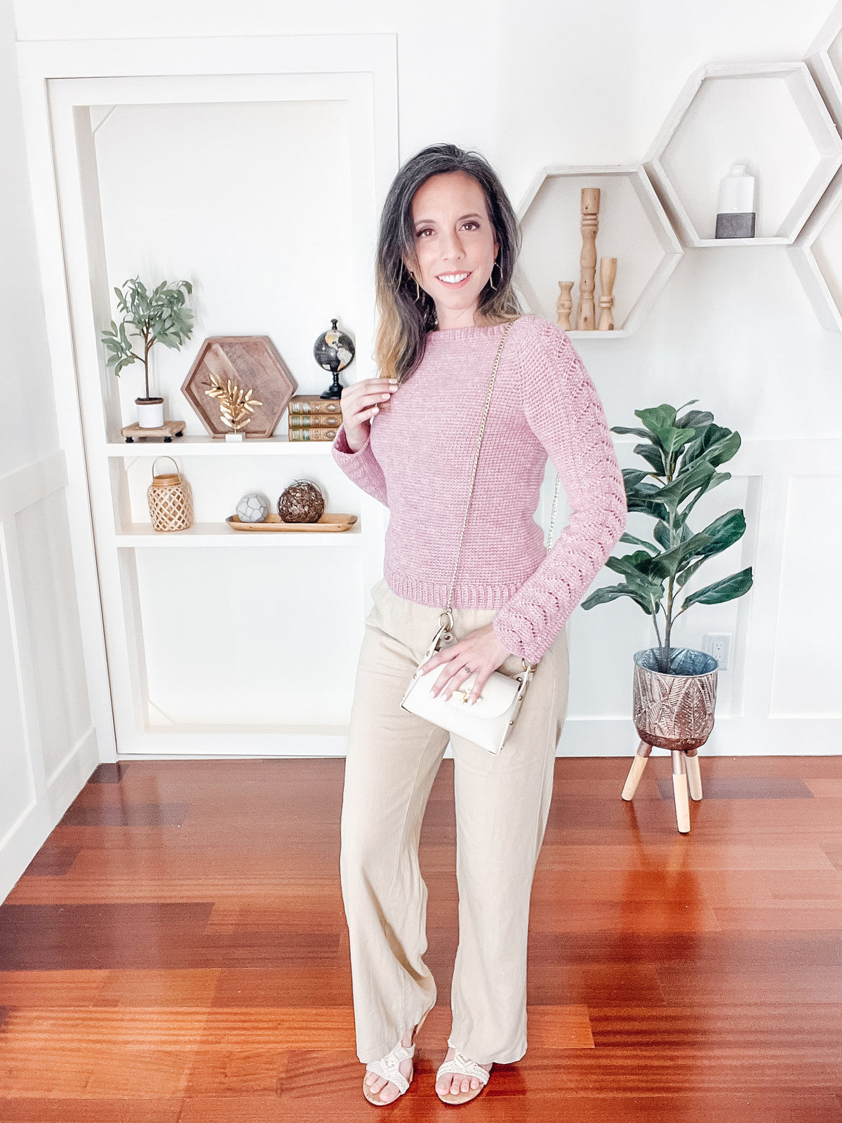 CROCHET PATTERN + VIDEO Lovely Lace Crochet Sweater, Learn to Make a Lace Sleeve Sweater, Crochet Sweater, 9 sizes included.