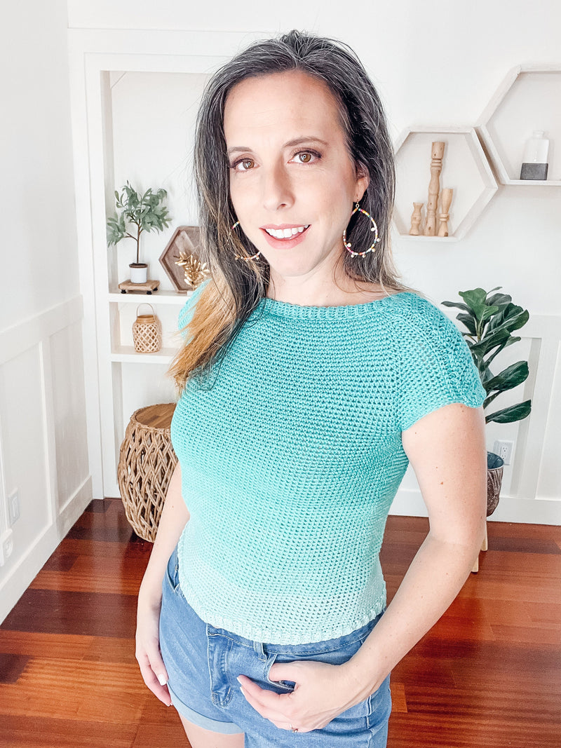 CROCHET PATTERN + VIDEO Lovely Lace Crochet Sweater, Learn to Make a Lace Sleeve Sweater, Crochet Sweater, 9 sizes included.