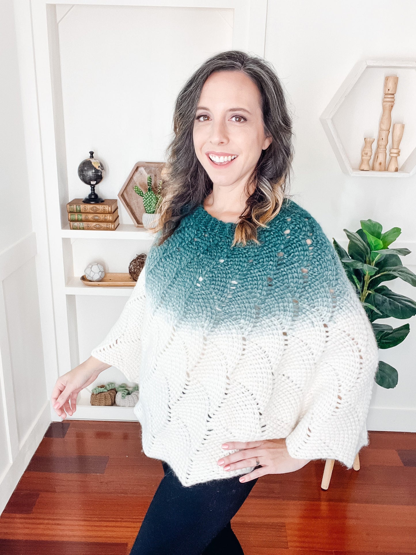 CROCHET PATTERN + VIDEO Enchanted Crochet Poncho, Learn to Make a Crochet Poncho with a Video Tutorial, Crochet Poncho, 3 Sizes Included.
