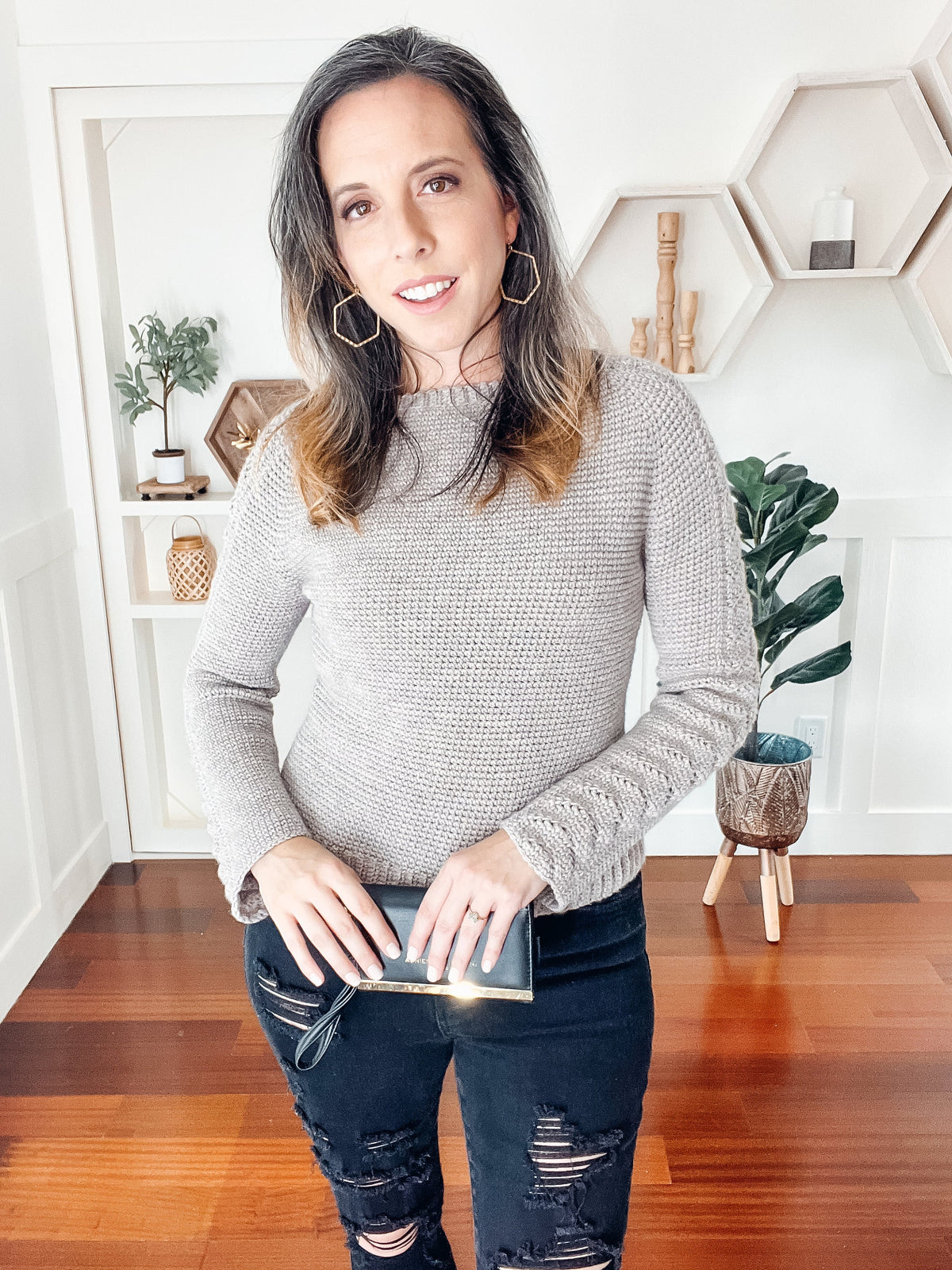 CROCHET PATTERN + VIDEO Lovely Lace Crochet Sweater, Learn to Make a Lace Sleeve Sweater, Crochet Sweater, 9 sizes included.