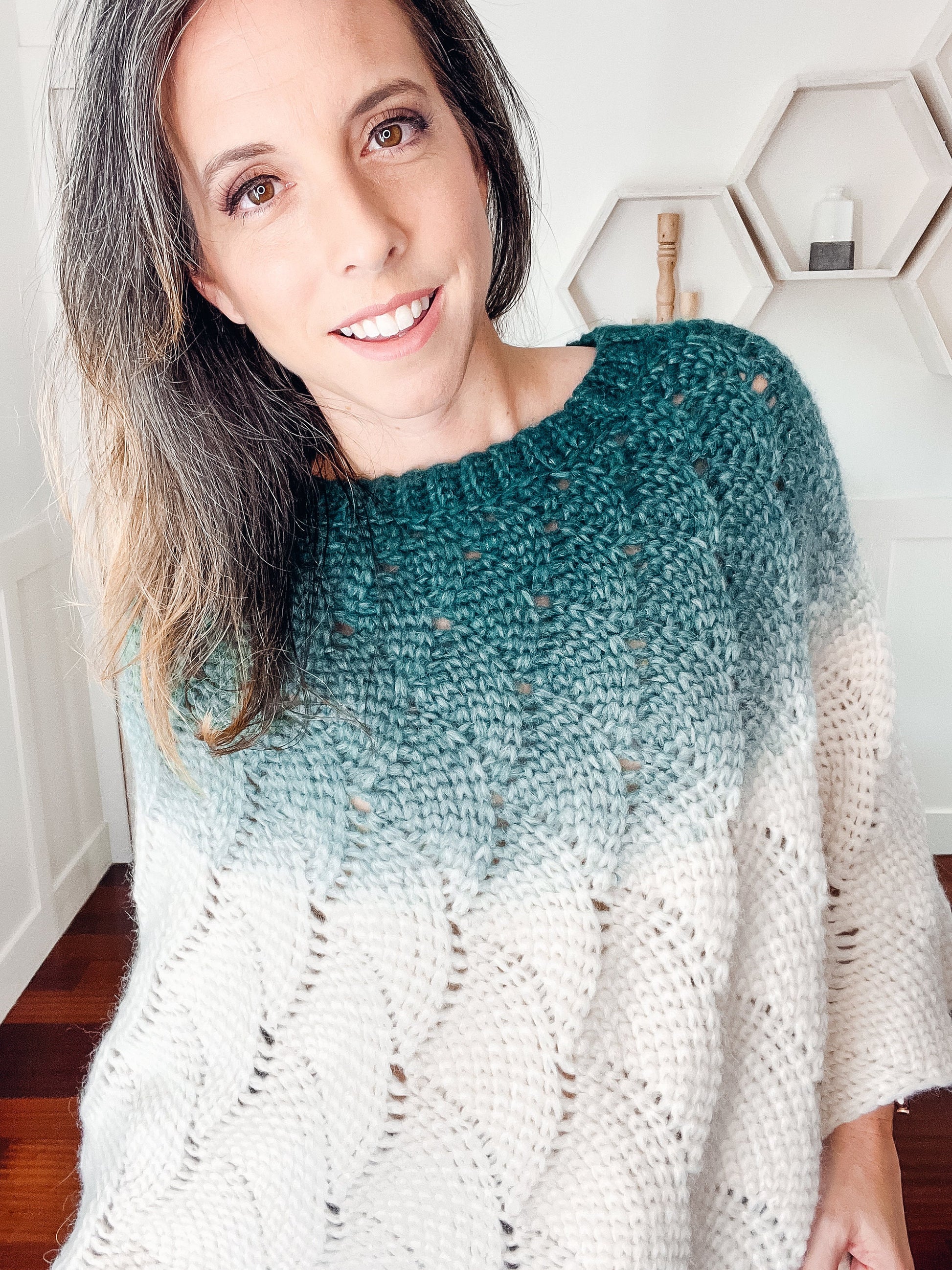 CROCHET PATTERN + VIDEO Enchanted Crochet Poncho, Learn to Make a Crochet Poncho with a Video Tutorial, Crochet Poncho, 3 Sizes Included.