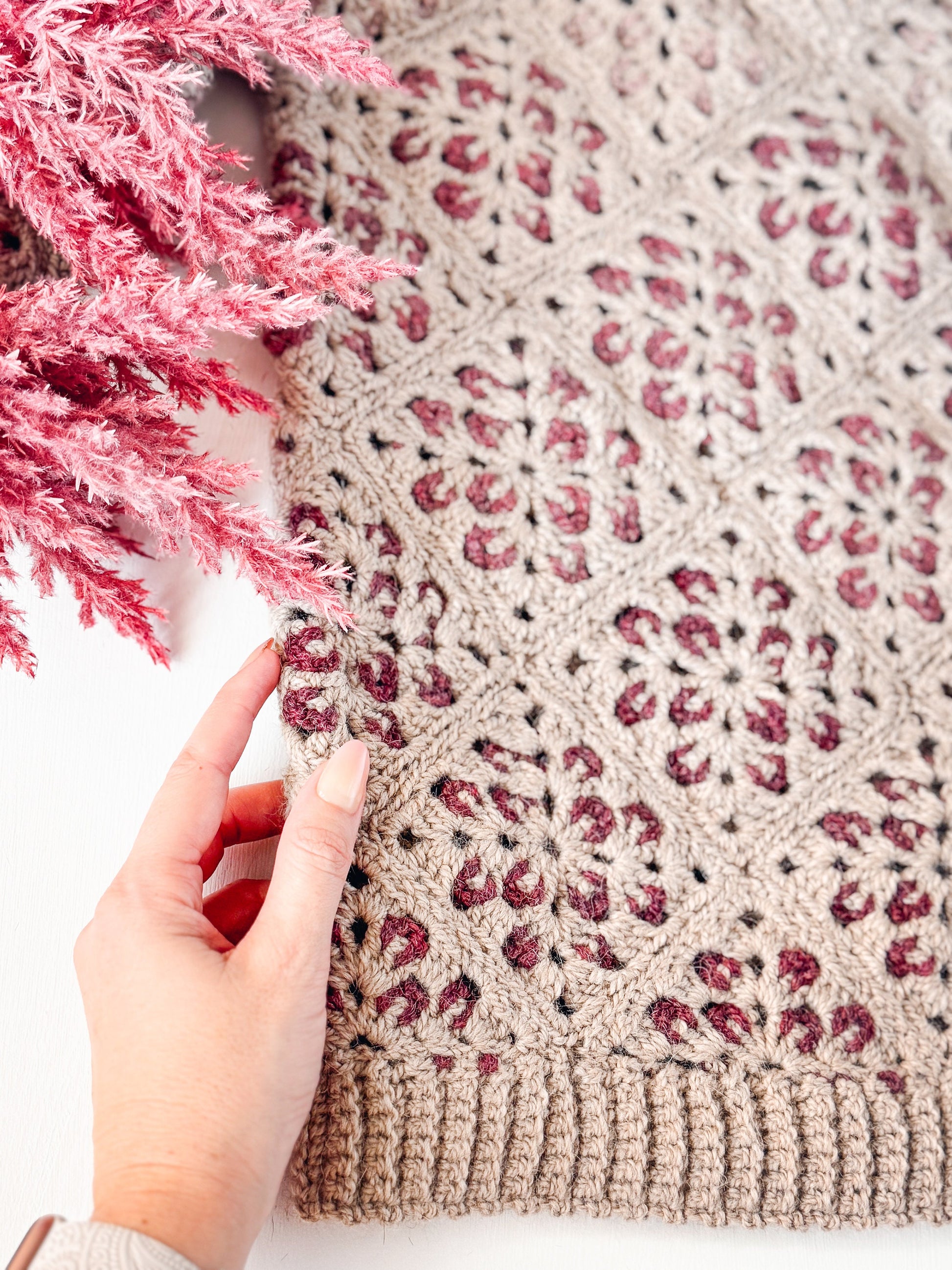 CROCHET PATTERN + VIDEO Crochet Granny Square Cardigan & Sweater Pattern in Sizes xs to 5X and Includes a Video Tutorial + Charts