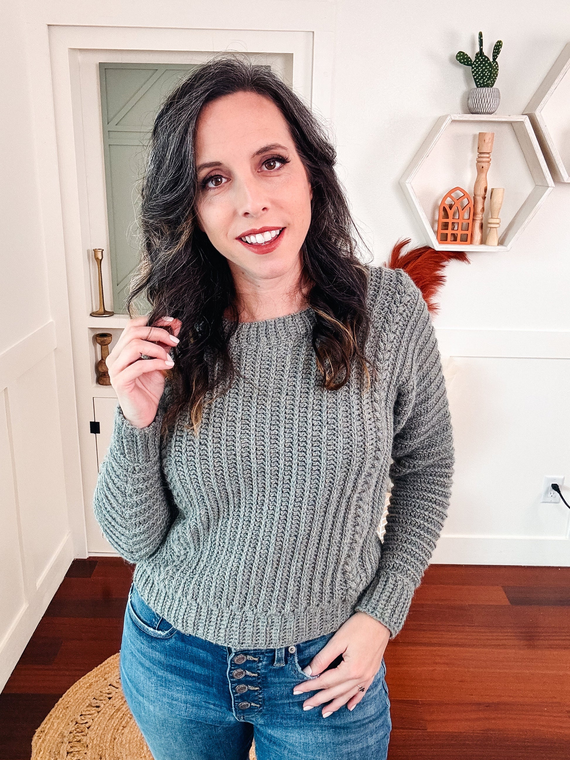 CROCHET PATTERN + VIDEO Autumn Wheat Crochet Sweater Pattern in Sizes xs-5X. Easy Crochet Pattern & Beginner Friendly - Crocheted Flat.