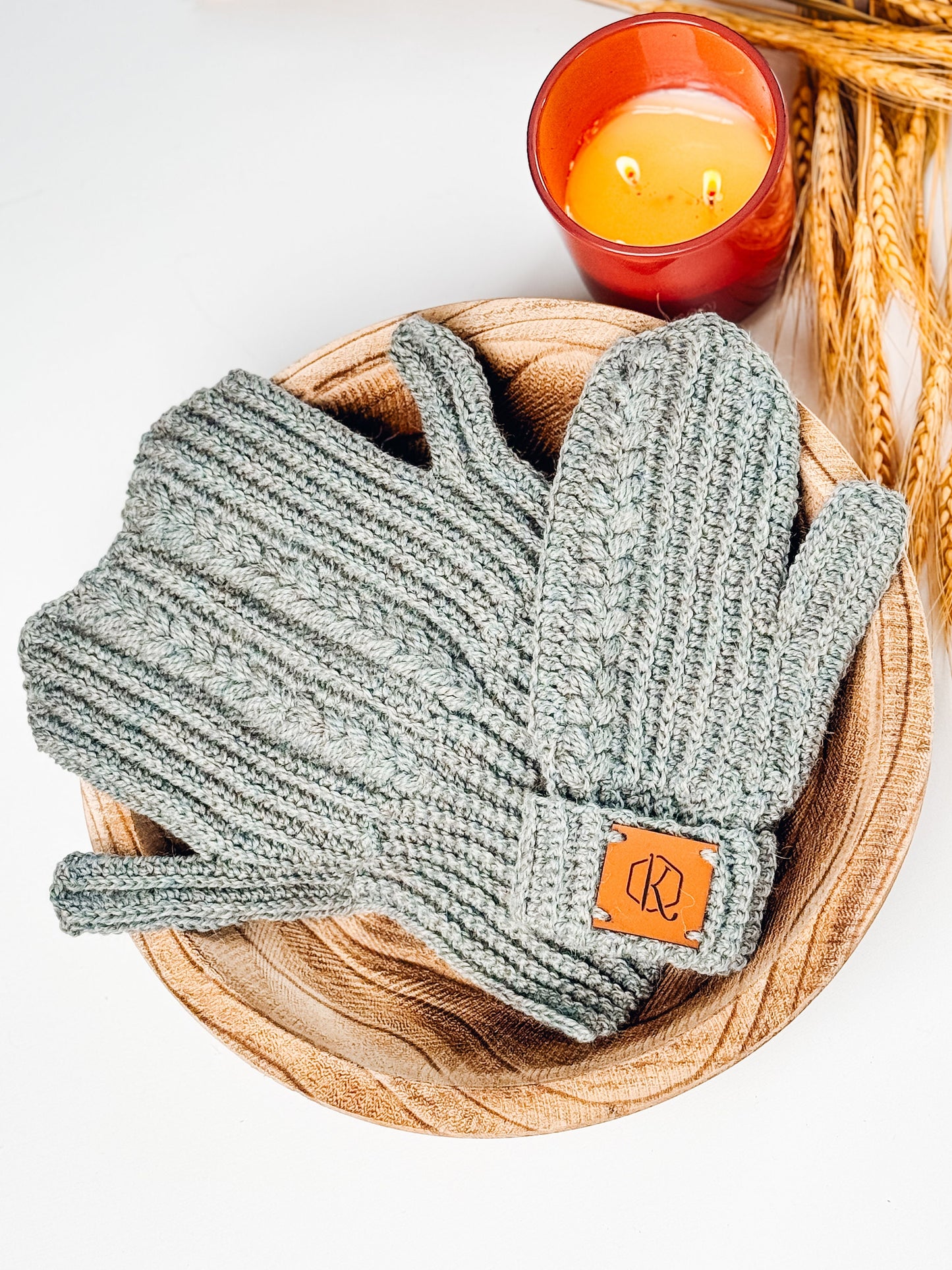 CROCHET PATTERN + VIDEO Autumn Wheat Crochet Mittens in 6 Sizes Newborn to Adult Easy Crochet Pattern & Beginner Friendly - Crocheted Flat