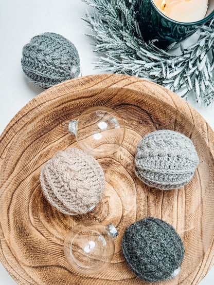 CROCHET PATTERN + VIDEO Autumn Wheat Bauble Ornament Crochet Pattern + Any Size Yarn Guide - Easy & Beginner Friendly Crocheted Flat