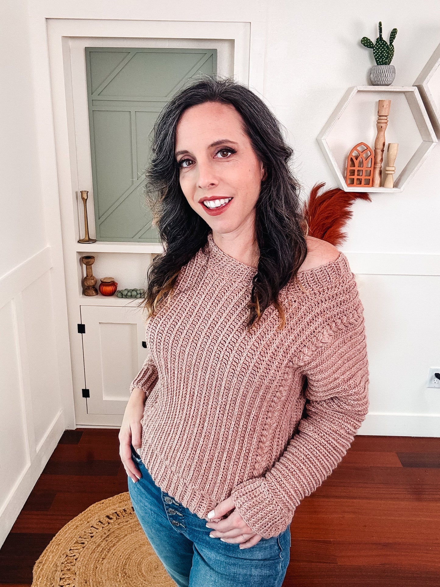 CROCHET PATTERN + VIDEO Autumn Wheat Crochet Sweater Pattern in Sizes xs-5X. Easy Crochet Pattern & Beginner Friendly - Crocheted Flat.