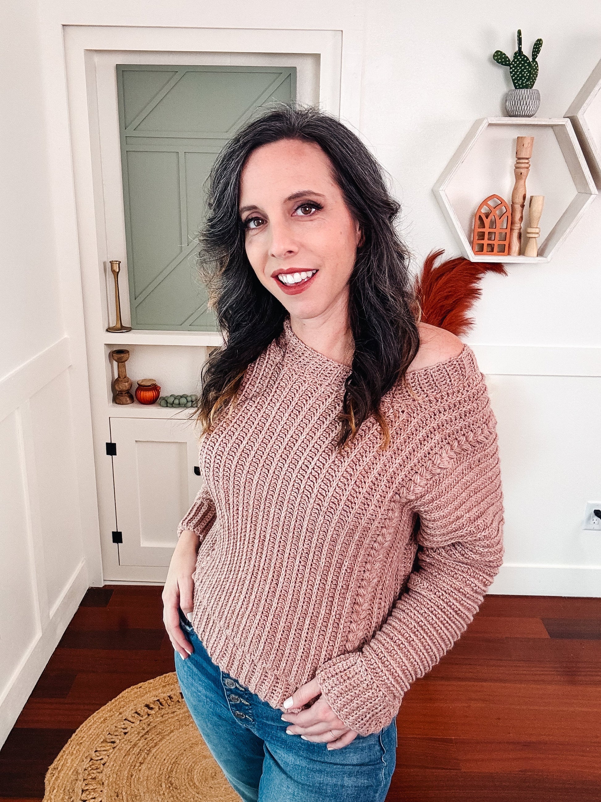 CROCHET PATTERN + VIDEO Autumn Wheat Crochet Sweater Pattern in Sizes xs-5X. Easy Crochet Pattern & Beginner Friendly - Crocheted Flat.