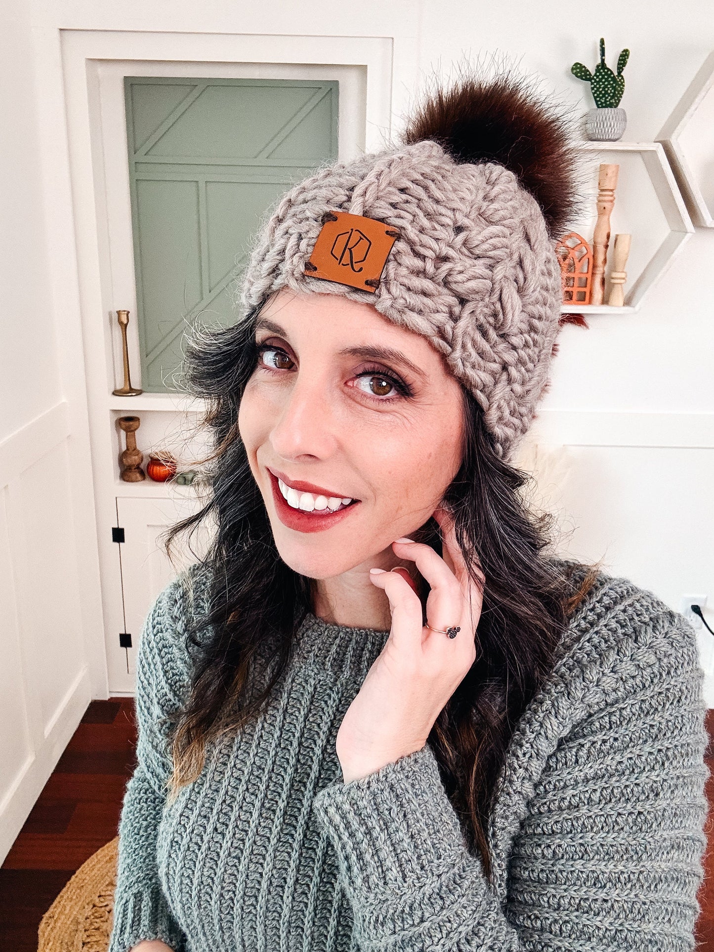 CROCHET PATTERN + VIDEO Autumn Wheat Crochet Hat Beanie in 8 Sizes Newborn to Adult. Easy Pattern & Beginner Friendly, Crocheted Flat