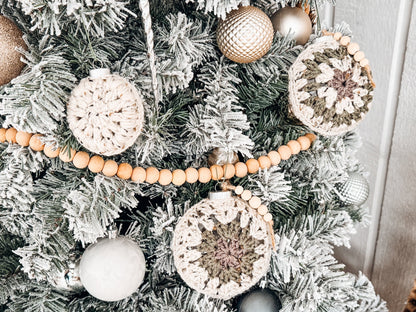 CROCHET PATTERN + VIDEO How to Crochet A Granny Hexagon Christmas Ornament. Instant Digital Download Pattern - Easy Bauble