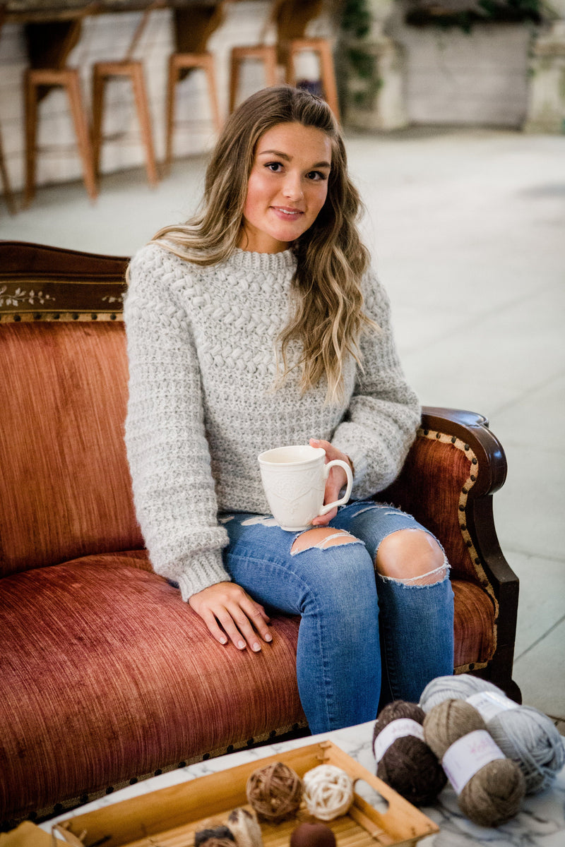 CROCHET PATTERNS + VIDEO Collection The Macchiato E-book 6 Crochet Patterns. Adult-Child Sweater, Poncho, Beanie, Tree Skirt, Ornament