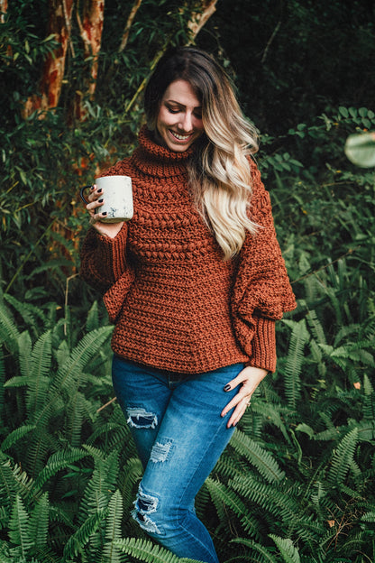 CROCHET PATTERNS + VIDEO Collection The Macchiato E-book 6 Crochet Patterns. Adult-Child Sweater, Poncho, Beanie, Tree Skirt, Ornament