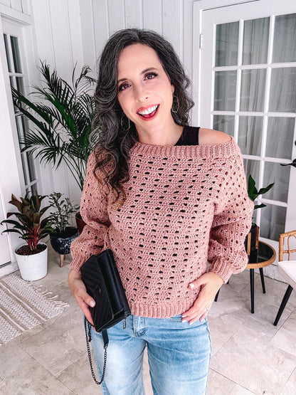 CROCHET PATTERN + VIDEO Crochet Pattern Collection - Just Two Seams! 6 Easy Crochet Patterns, Size-Inclusive, Quick Sweaters & Cardigans