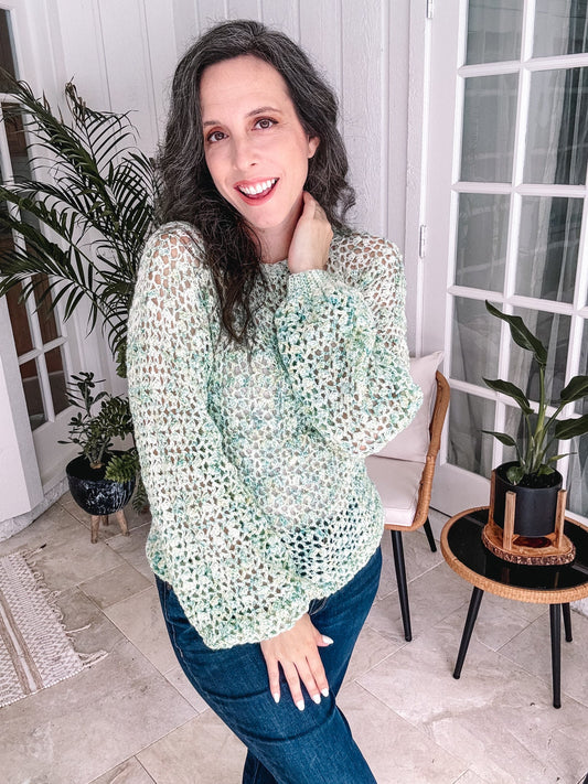 CROCHET PATTERN + VIDEO Muse Summer Crochet Lace Top Pattern, Size xs to 5X Crochet Pattern, Spring & Summer Women's Wear Fashion