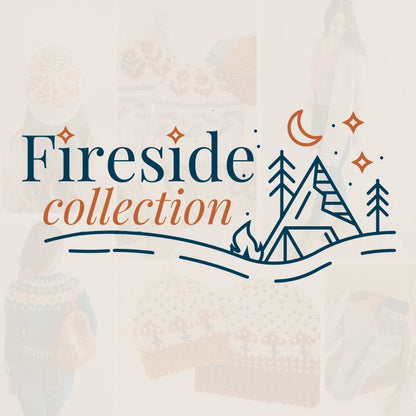 CROCHET PATTERN + VIDEO Fireside Crochet Pattern Collections eBook Includes Colorwork Beanie, Socks, Pullover Sweater, & Easy Cardi