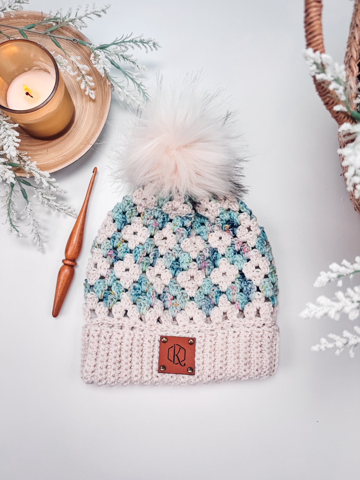 CROCHET PATTERN + VIDEO Harvest Hues Diamond Granny Stitch Crochet Beanie Pattern, Crochet Hat in 6 sizes (baby to adult), Stitch Charts