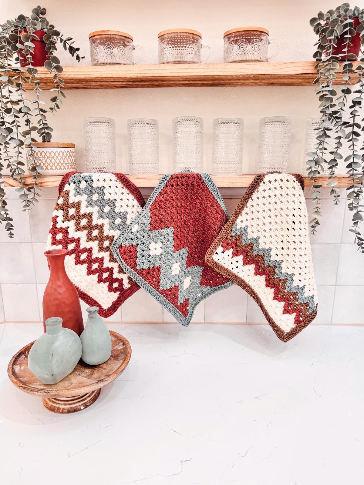 CROCHET PATTERN + VIDEO Gemstone Hues Granny Crochet Blanket Pattern - Easy Crochet Throw Colorful Granny Stitches, Includes Charts